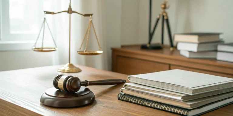 Scales and gavel symbolize debt collection and creditors' rights.