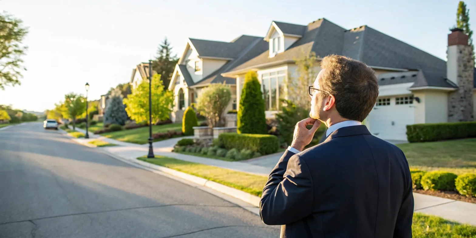 Man in suit researching premises liability attorneys.