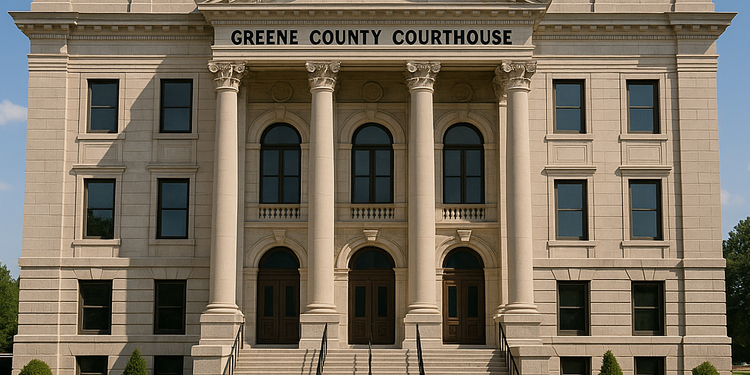 Greene County Circuit Courthouse in Springfield, Missouri, where expungement petitions are filed.