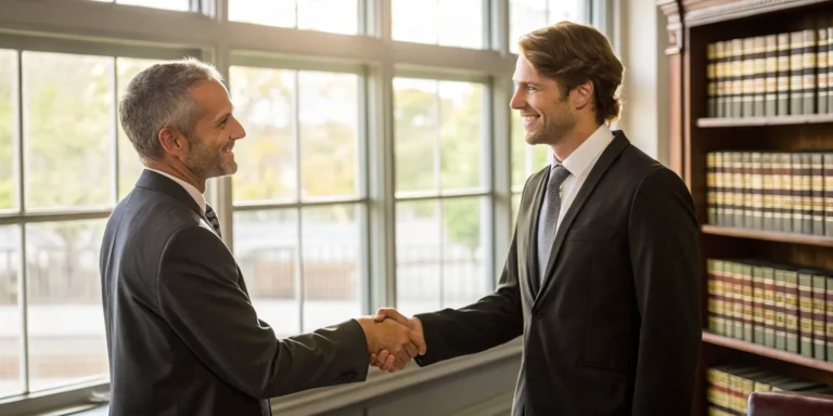 St. Louis personal injury lawyer handshake.