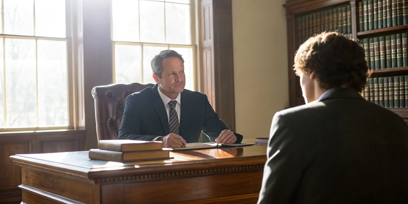 Springfield car accident attorney reviewing case.