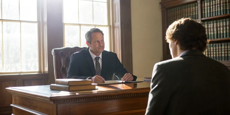 Springfield car accident attorney reviewing case.