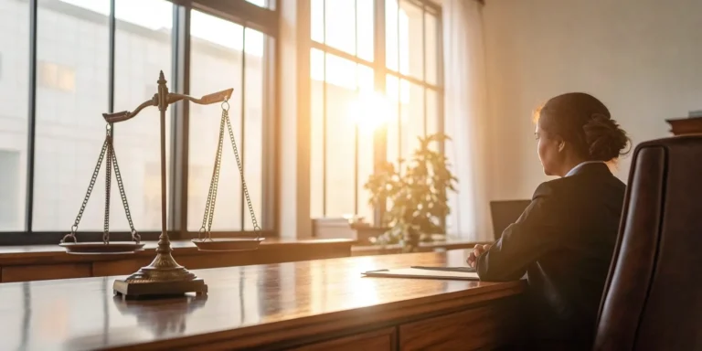 Springfield, MO workers' compensation lawyer reviewing case files.