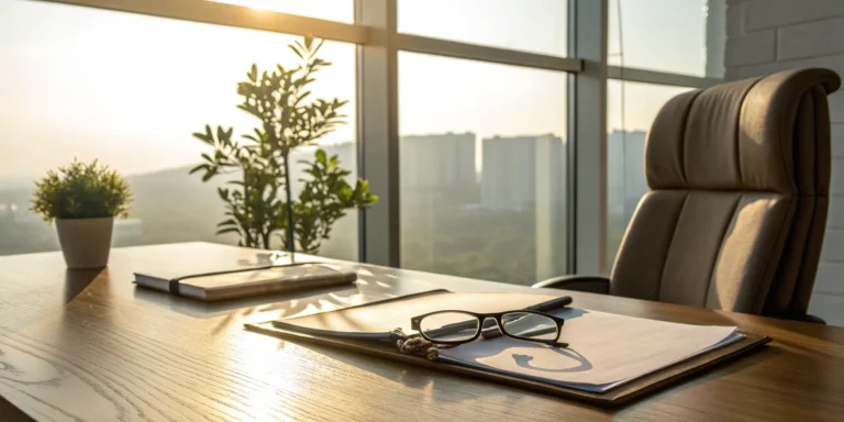 Paperwork for a Missouri workers compensation claim on an office desk.