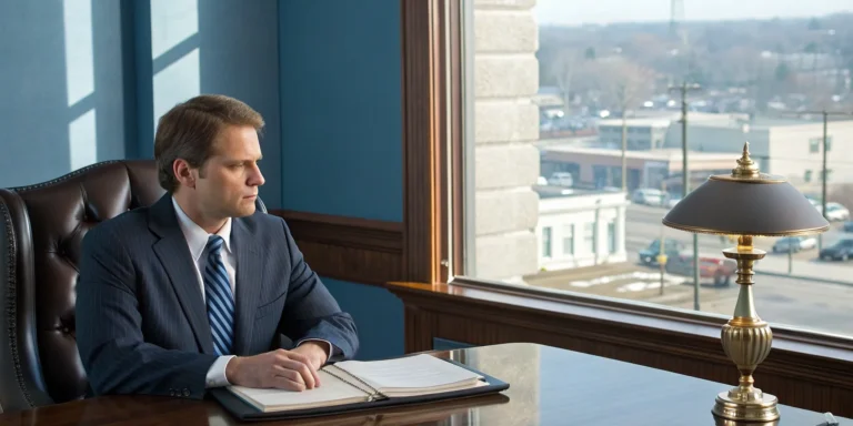 A Joplin truck accident attorney reviews an injury claim for a client.