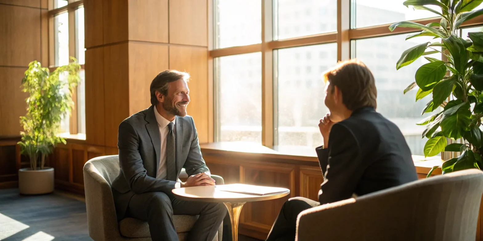 A person in a consultation on how to choose a personal injury lawyer in Springfield, MO.