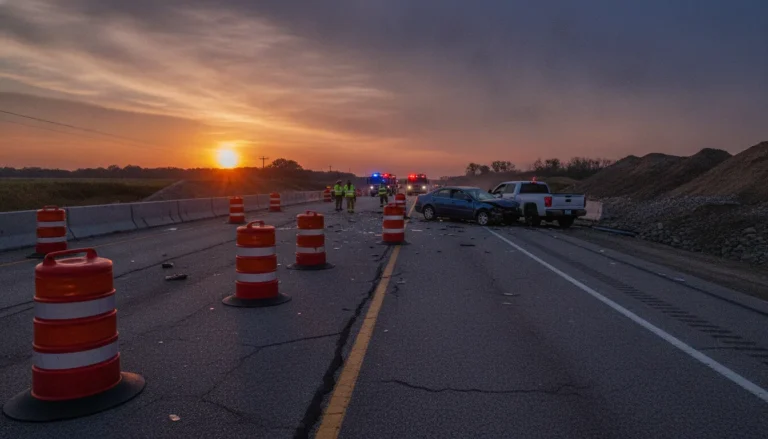 Missouri accident scene documentation showing evidence preservation steps after a car crash